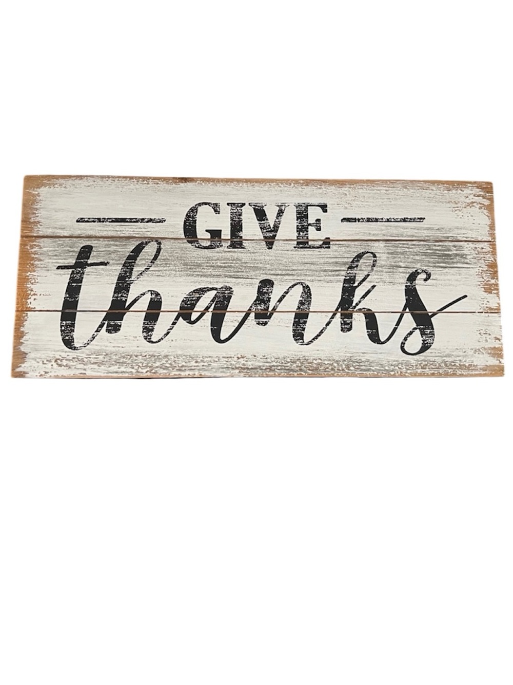Pier 1 Give Thanks Wood Wall Art Wooded Picture Plaque Modern Farmhouse Country
